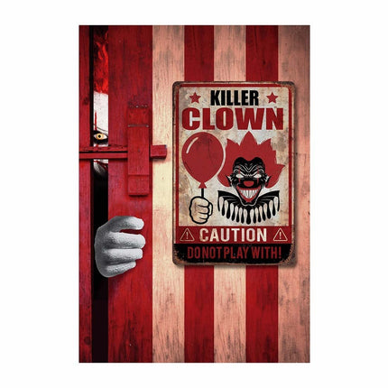 Halloween Deurbord Killer Clown 36cm van Fiestas Guirca koop je bij Partywinkel