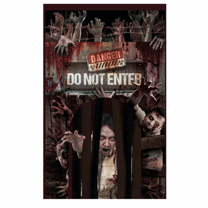 Halloween Deurgordijn Dont Enter 2,45m van Fiestas Guirca koop je bij Partywinkel