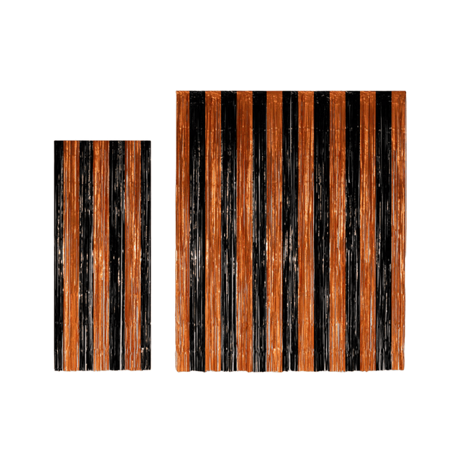 Halloween Deurgordijn Zwart Oranje 2,4m van WeFiesta koop je bij Partywinkel