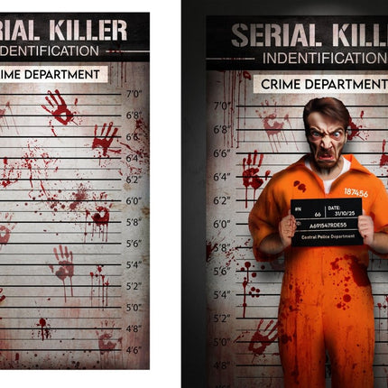 Halloween Deurposter Serial Killer 2m van Fiestas Guirca koop je bij Partywinkel