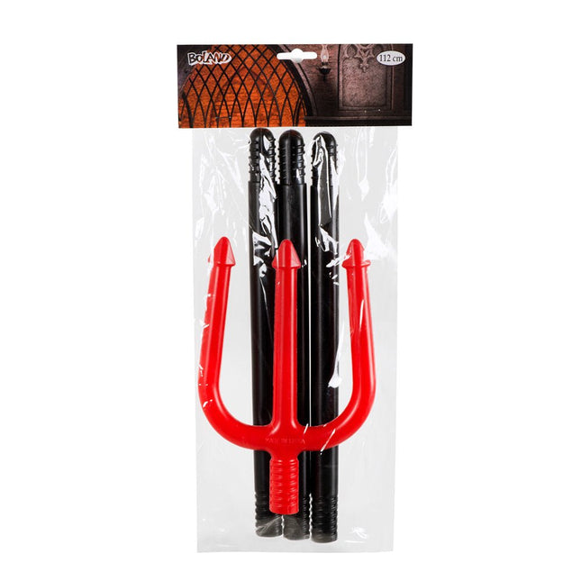 Halloween Drietand Duivel 112cm van Boland koop je bij Partywinkel