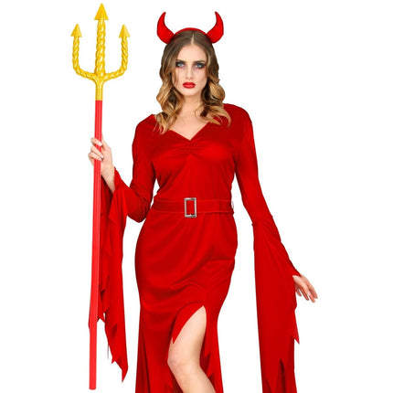 Halloween Drietand Rood Goud 1,38m van Widmann koop je bij Partywinkel