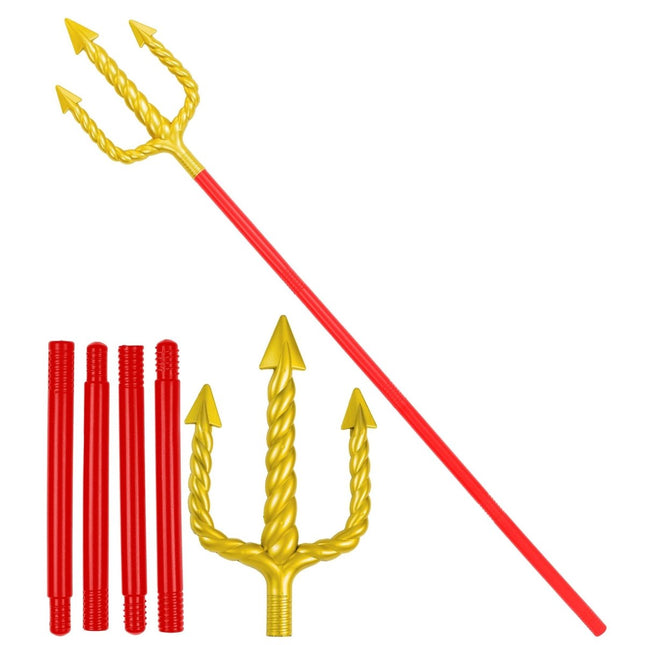 Halloween Drietand Rood Goud 1,38m van Widmann koop je bij Partywinkel