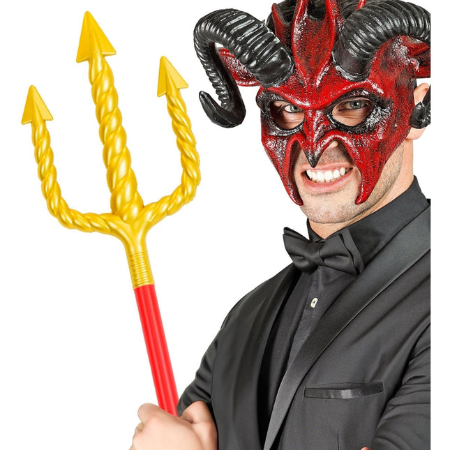 Halloween Drietand Rood Goud 1,38m van Widmann koop je bij Partywinkel