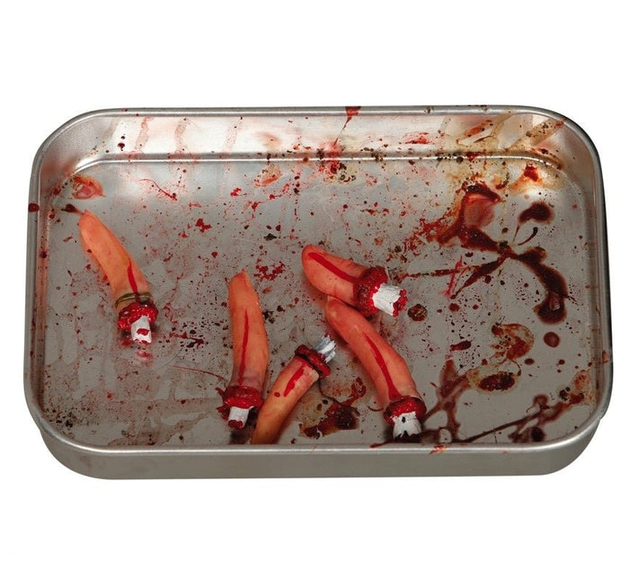 Halloween Geamputeerde Vingers Set 5 delig van Fiestas Guirca koop je bij Partywinkel