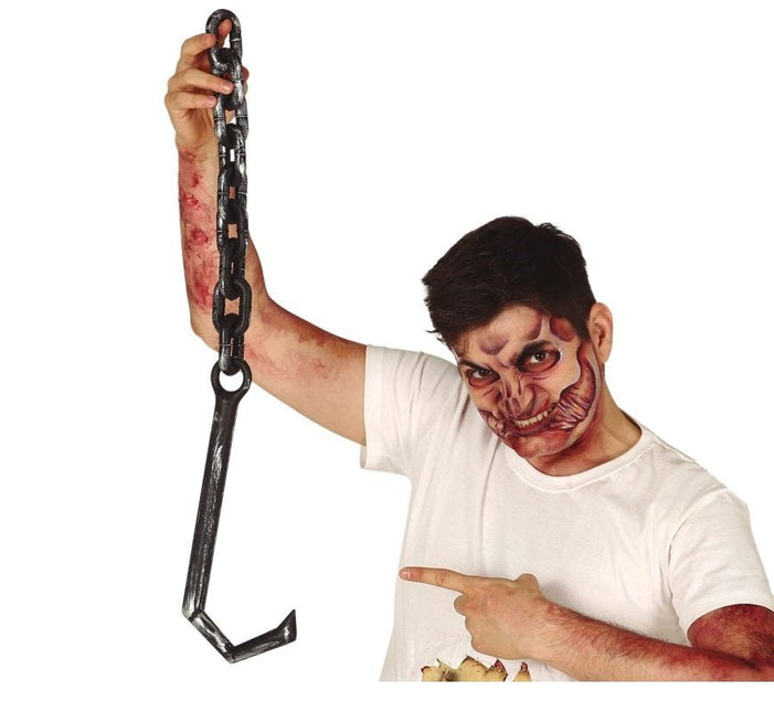 Halloween Geketende Haak 70cm van Fiestas Guirca koop je bij Partywinkel