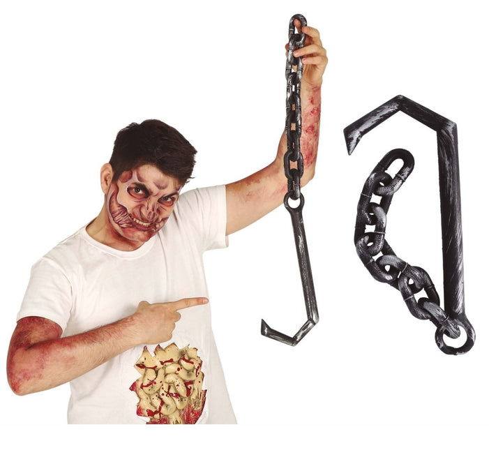 Halloween Geketende Haak 70cm van Fiestas Guirca koop je bij Partywinkel