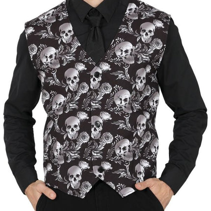 Halloween Gilet Heren Schedels van Fiestas Guirca koop je bij Partywinkel