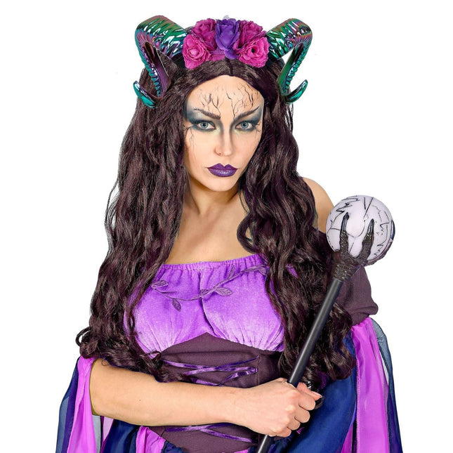 Halloween Haarband Gekleurd Hoorn van Widmann koop je bij Partywinkel