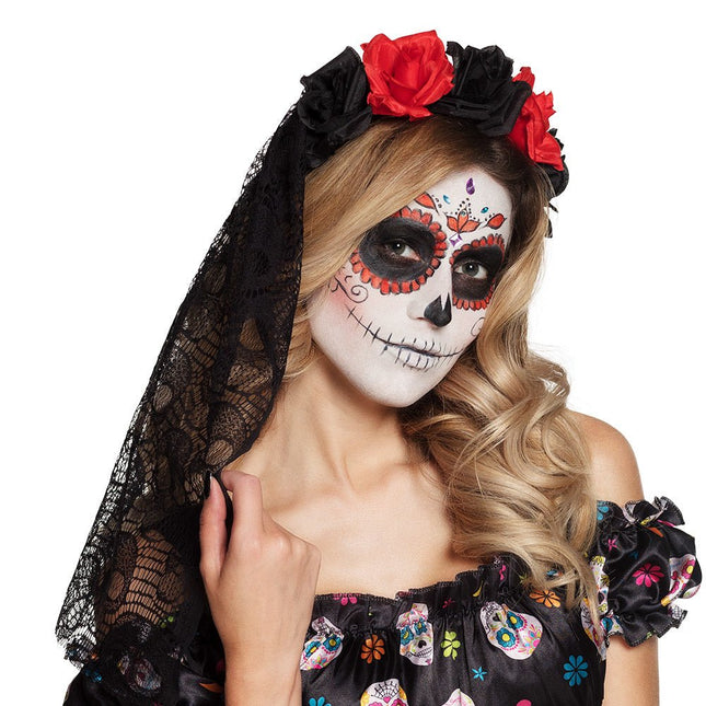 Halloween Haarband La Rosa van Boland koop je bij Partywinkel