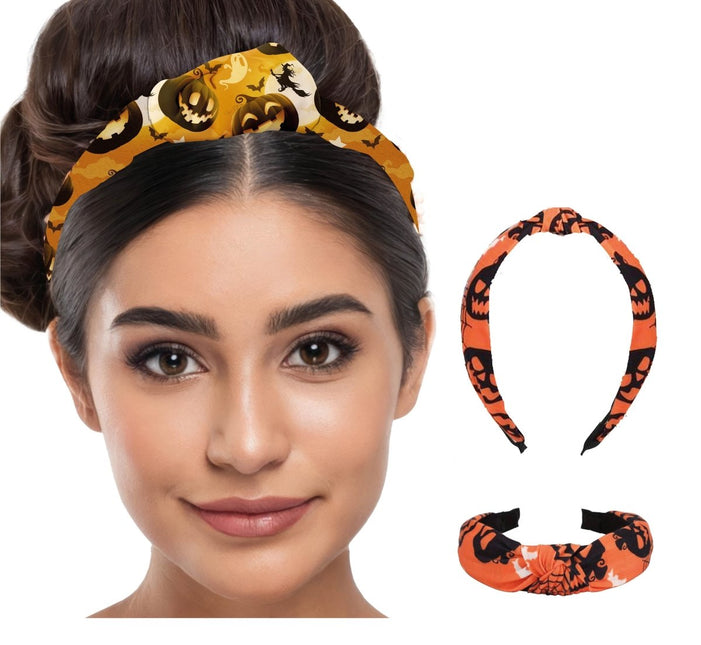 Halloween Haarband Oranje Pompoenen van Fiestas Guirca koop je bij Partywinkel