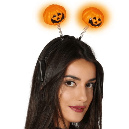 Halloween Haarband Pompoenen Led van Fiestas Guirca koop je bij Partywinkel