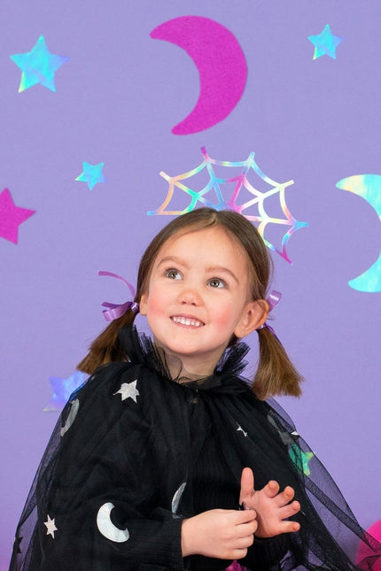 Halloween Haarband Spinnenweb 21cm van Partydeco koop je bij Partywinkel