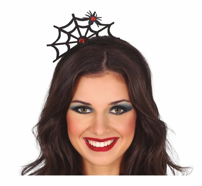 Halloween Haarband Spinnenweb van Fiestas Guirca koop je bij Partywinkel