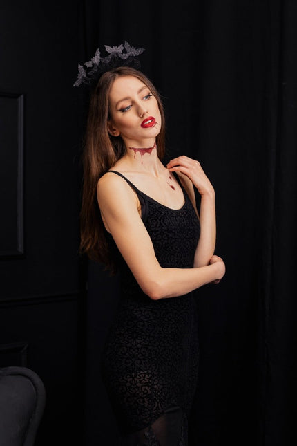 Halloween Haarband Vleermuizen 22cm van Partydeco koop je bij Partywinkel