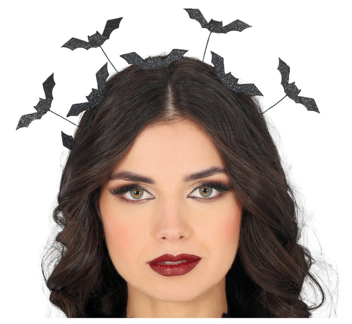 Halloween Haarband Zwart Vleermuizen van Fiestas Guirca koop je bij Partywinkel