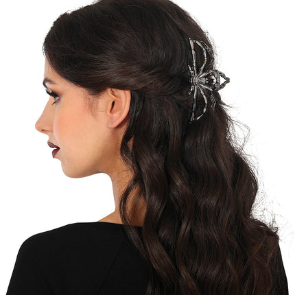 Halloween Haarclip Zwart Spin Metaal van Fiestas Guirca koop je bij Partywinkel