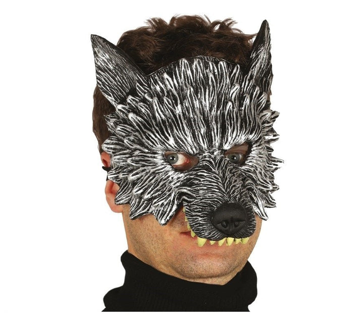 Halloween Half Masker Wolf van Fiestas Guirca koop je bij Partywinkel