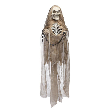 Halloween Hangdecoratie Bruin Skelet 1,83m van Boland koop je bij Partywinkel