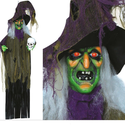 Halloween Pop Heks 1,8m van Fiestas Guirca koop je bij Partywinkel
