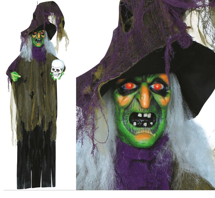 Halloween Pop Heks 1,8m van Fiestas Guirca koop je bij Partywinkel