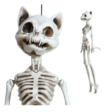 Halloween Skelet Kat 37cm van Fiestas Guirca koop je bij Partywinkel