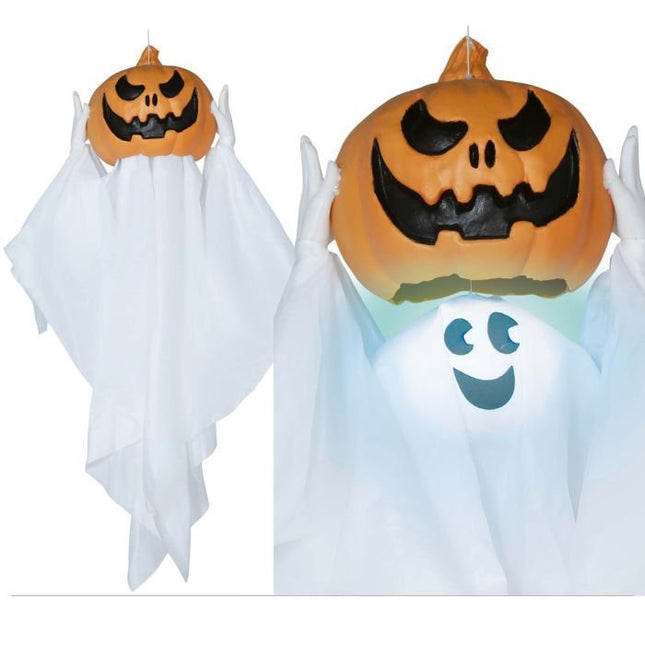 Halloween Pop Pompoenen Spook 90cm van Fiestas Guirca koop je bij Partywinkel