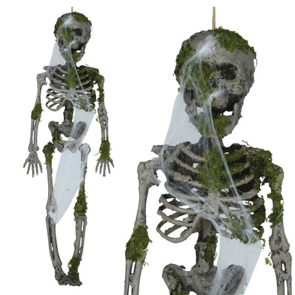 Halloween Hangdecoratie Skelet Met Mos 40cm van Fiestas Guirca koop je bij Partywinkel