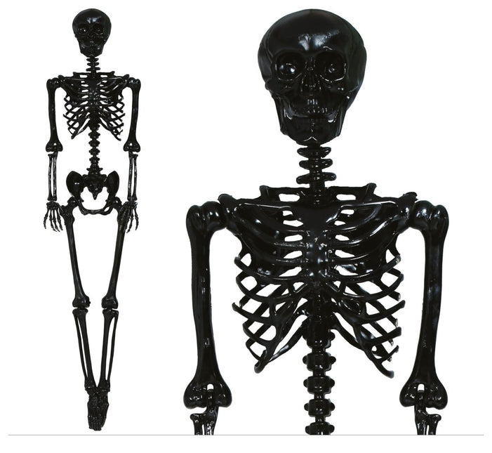 Halloween Hangdecoratie Zwart Skelet 90cm van Fiestas Guirca koop je bij Partywinkel