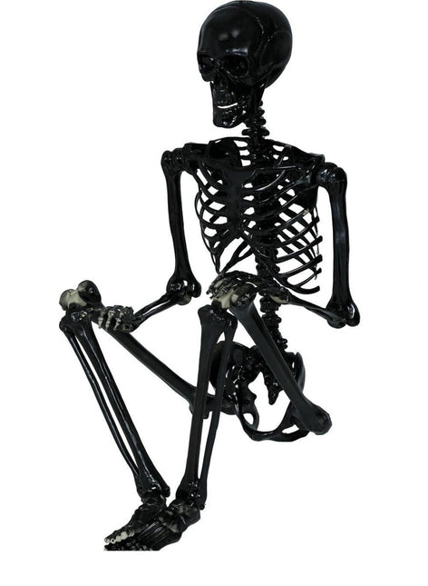 Halloween Hangdecoratie Zwart Skelet 90cm van Fiestas Guirca koop je bij Partywinkel
