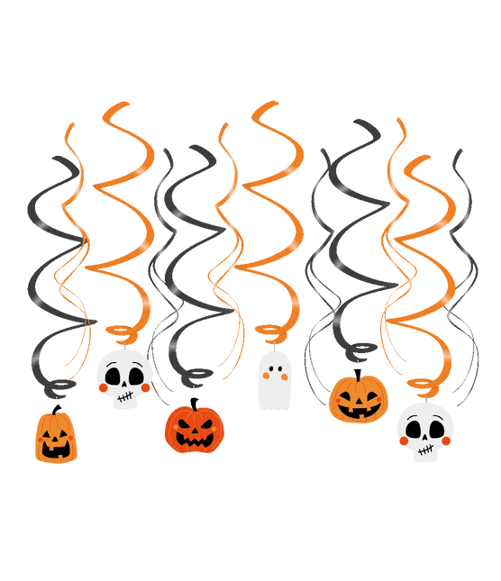 Halloween Hangspiralen 70cm van Paper Dreams koop je bij Partywinkel