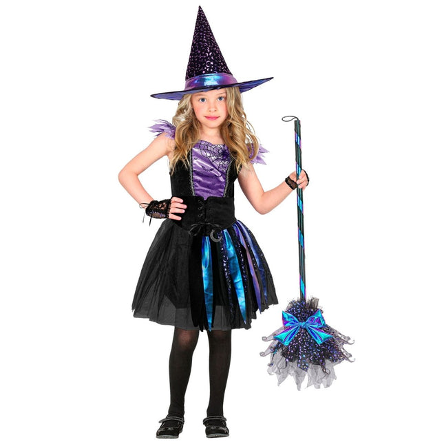 Halloween Heksenbezem Sterren En Maan 85cm van Widmann koop je bij Partywinkel