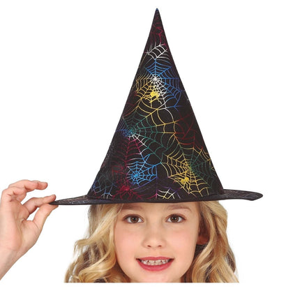 Halloween Heksenhoed Spinnen Kind van Fiestas Guirca koop je bij Partywinkel