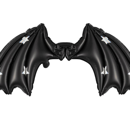 Halloween Helium Ballon Zwart Vleermuis Leeg 85cm van Partydeco koop je bij Partywinkel