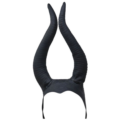 Halloween Helm Zwarte Hoorns van Fiestas Guirca koop je bij Partywinkel