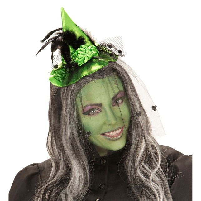 Halloween Hoed Groen Heks van Widmann koop je bij Partywinkel