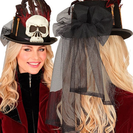 Halloween Hoed Hoog Voodoo En Botten van Widmann koop je bij Partywinkel