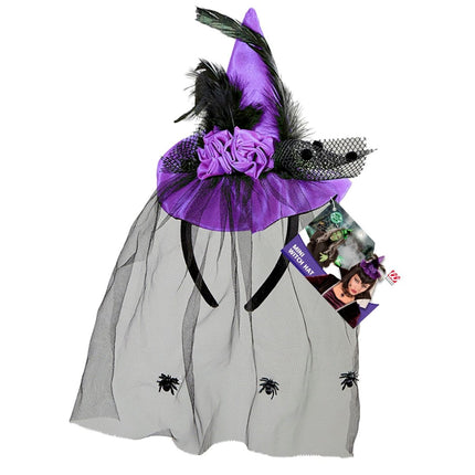 Halloween Hoed Paars Heks Mini van Widmann koop je bij Partywinkel