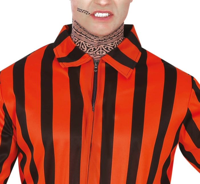 Halloween Jumpsuit Heren Harlekijn Gevangene van Fiestas Guirca koop je bij Partywinkel