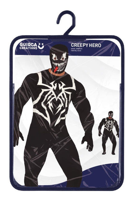 Halloween Jumpsuit Zwart Heren Creepy van Fiestas Guirca koop je bij Partywinkel