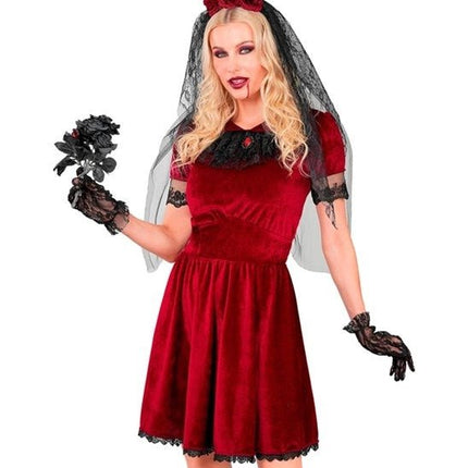 Halloween Jurk Dames Gothic Vampierbruid van Widmann koop je bij Partywinkel