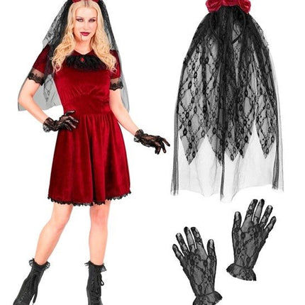 Halloween Jurk Dames Gothic Vampierbruid van Widmann koop je bij Partywinkel