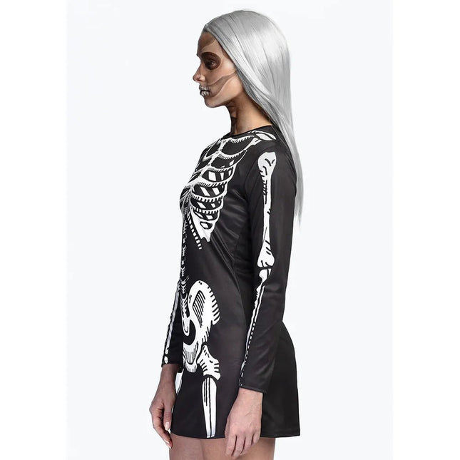 Halloween Jurk Dames Skelet van Boland koop je bij Partywinkel
