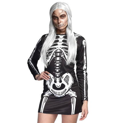 Halloween Jurk Dames Skelet van Boland koop je bij Partywinkel