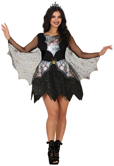 Halloween Jurk Dames Spinnenwebben En Spin van Fiestas Guirca koop je bij Partywinkel