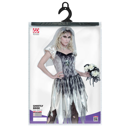 Halloween Jurk Dames Spook Bruid van Widmann koop je bij Partywinkel