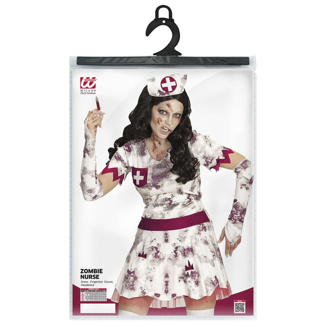 Halloween Jurk Dames Verpleegster Zombie van Widmann koop je bij Partywinkel