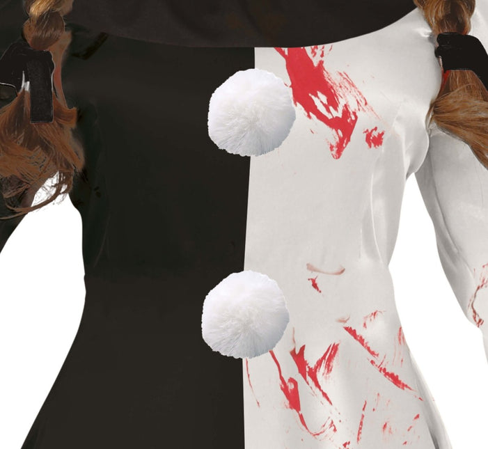 Halloween Jurk Dames Verschrikkelijke Clown van Fiestas Guirca koop je bij Partywinkel