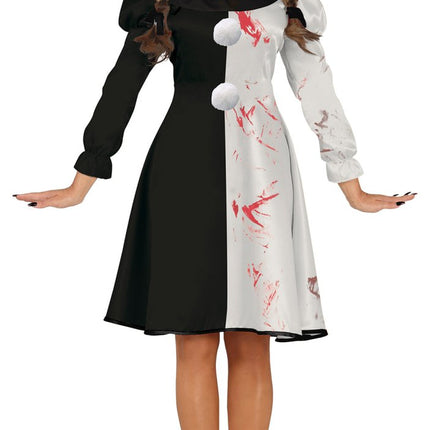 Halloween Jurk Dames Verschrikkelijke Clown van Fiestas Guirca koop je bij Partywinkel