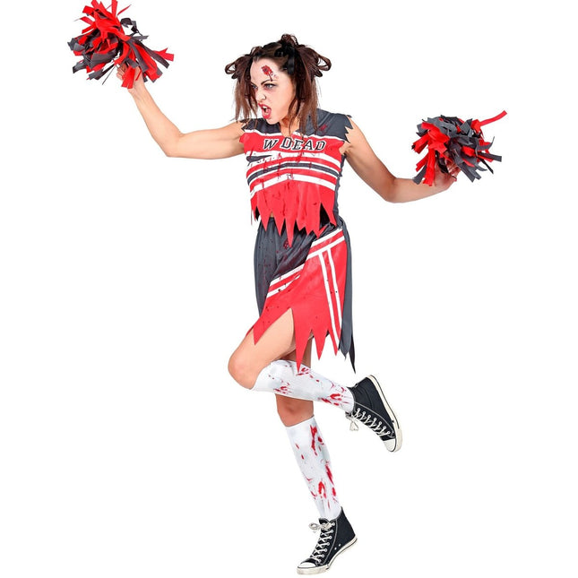 Halloween Jurk Dames Zombie Cheerleader van Widmann koop je bij Partywinkel